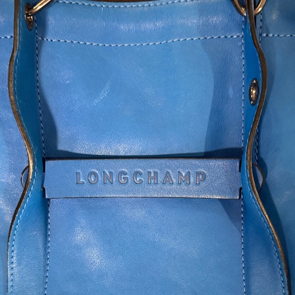 Longchamp Blue Leather 3-D shoulder bag 3D - Picture 2 of 10